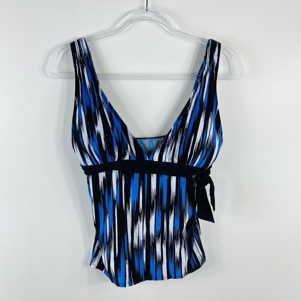 NWT Ana A New Approach Striped Tankini Swim Top